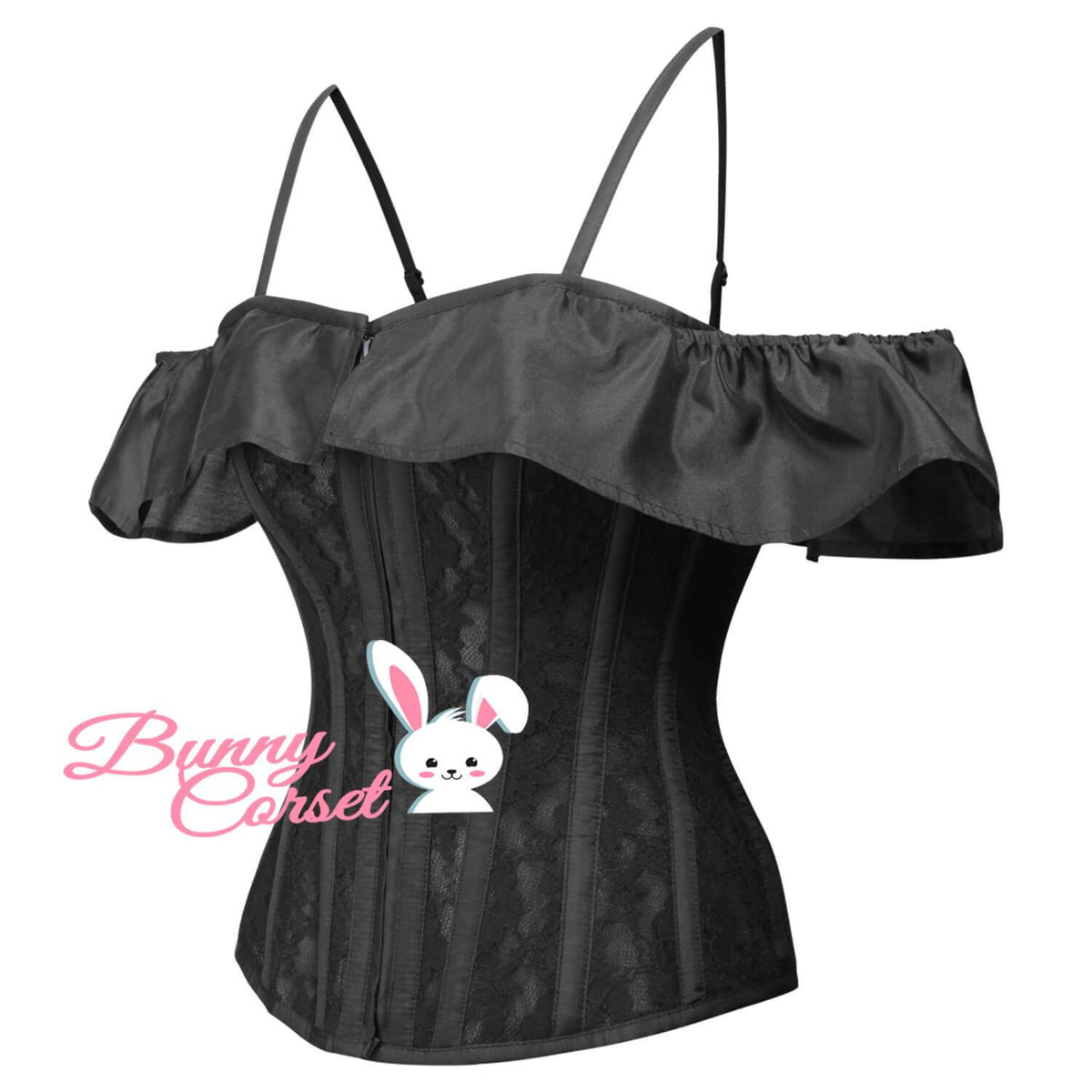 Overbust Mesh Corset With Straps