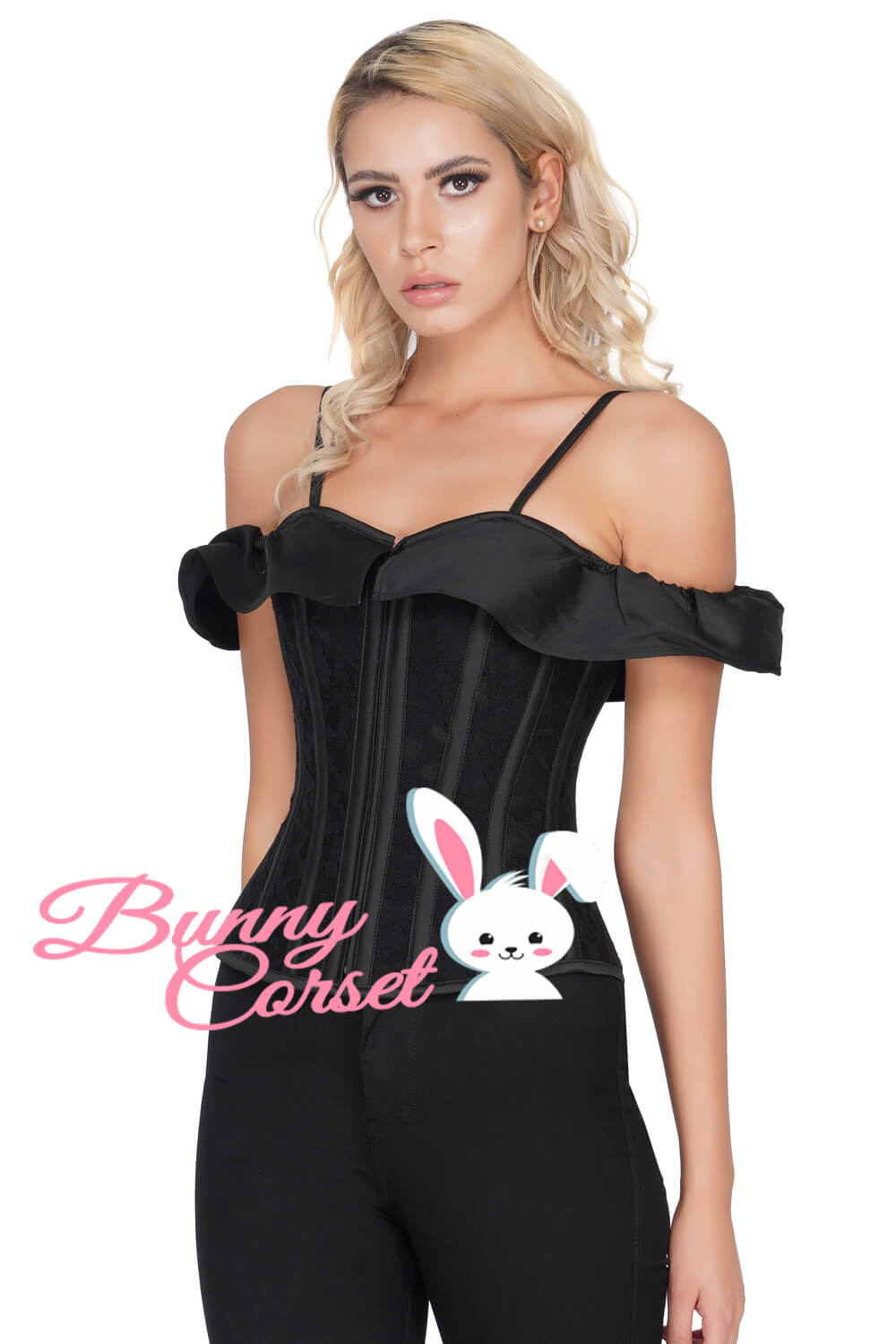 Overbust Mesh Corset With Straps