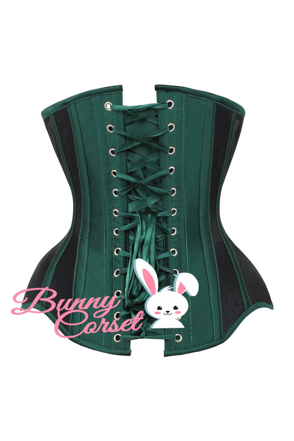 Cammeo Green Corset in Mesh
