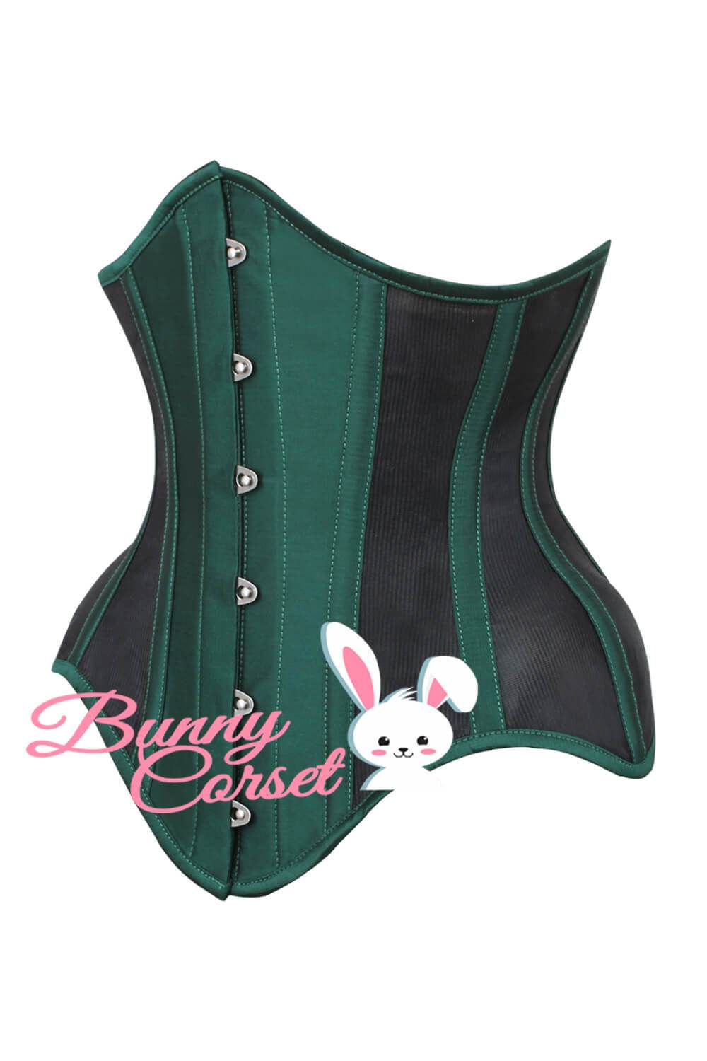 Cammeo Green Corset in Mesh