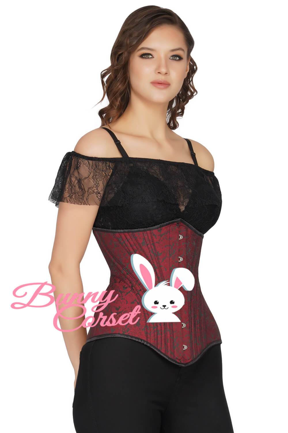 Pazice Maroon Waist Trainer Corset