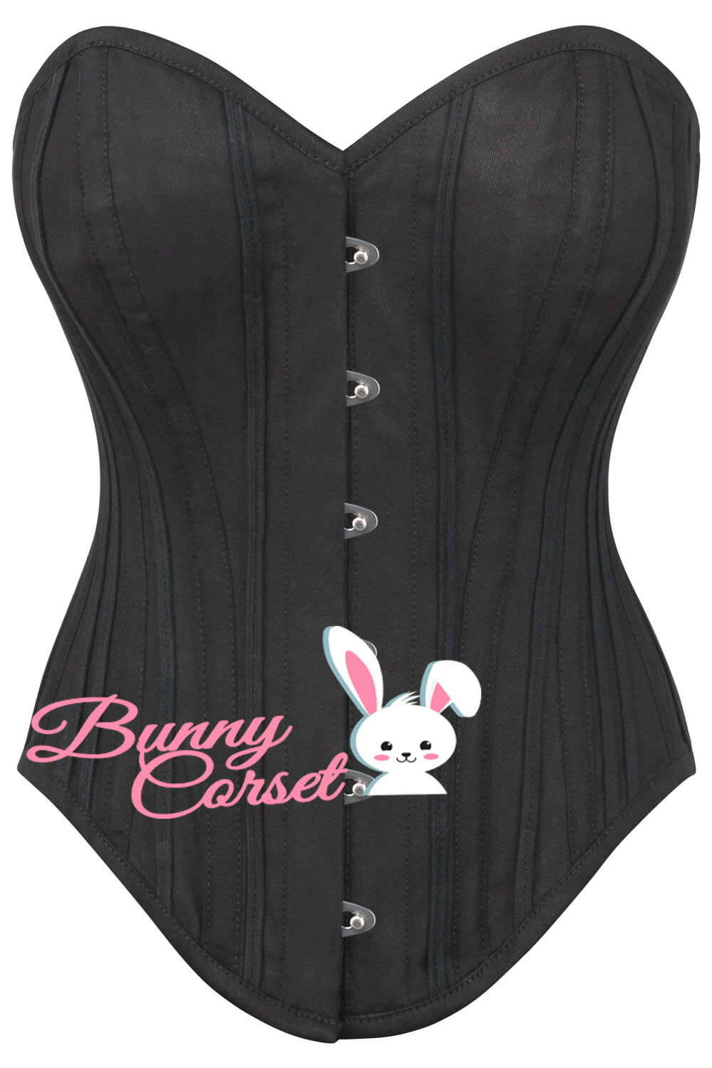 Geonna Single Layer Black Cotton Corset