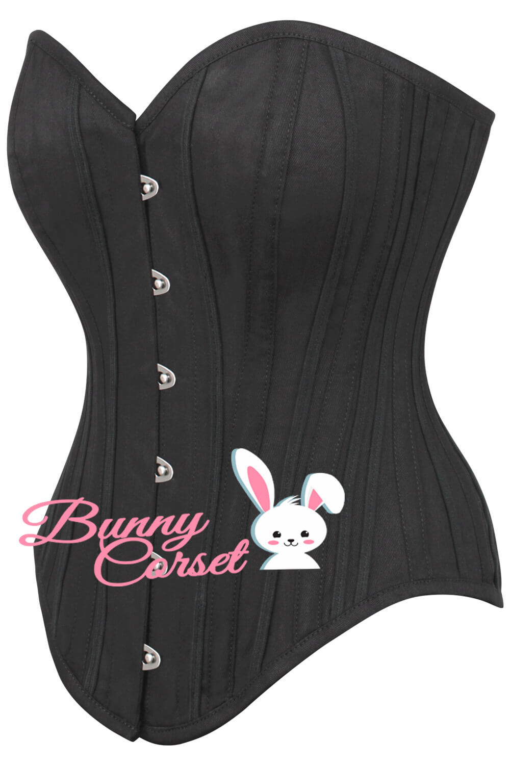 Geonna Single Layer Black Cotton Corset