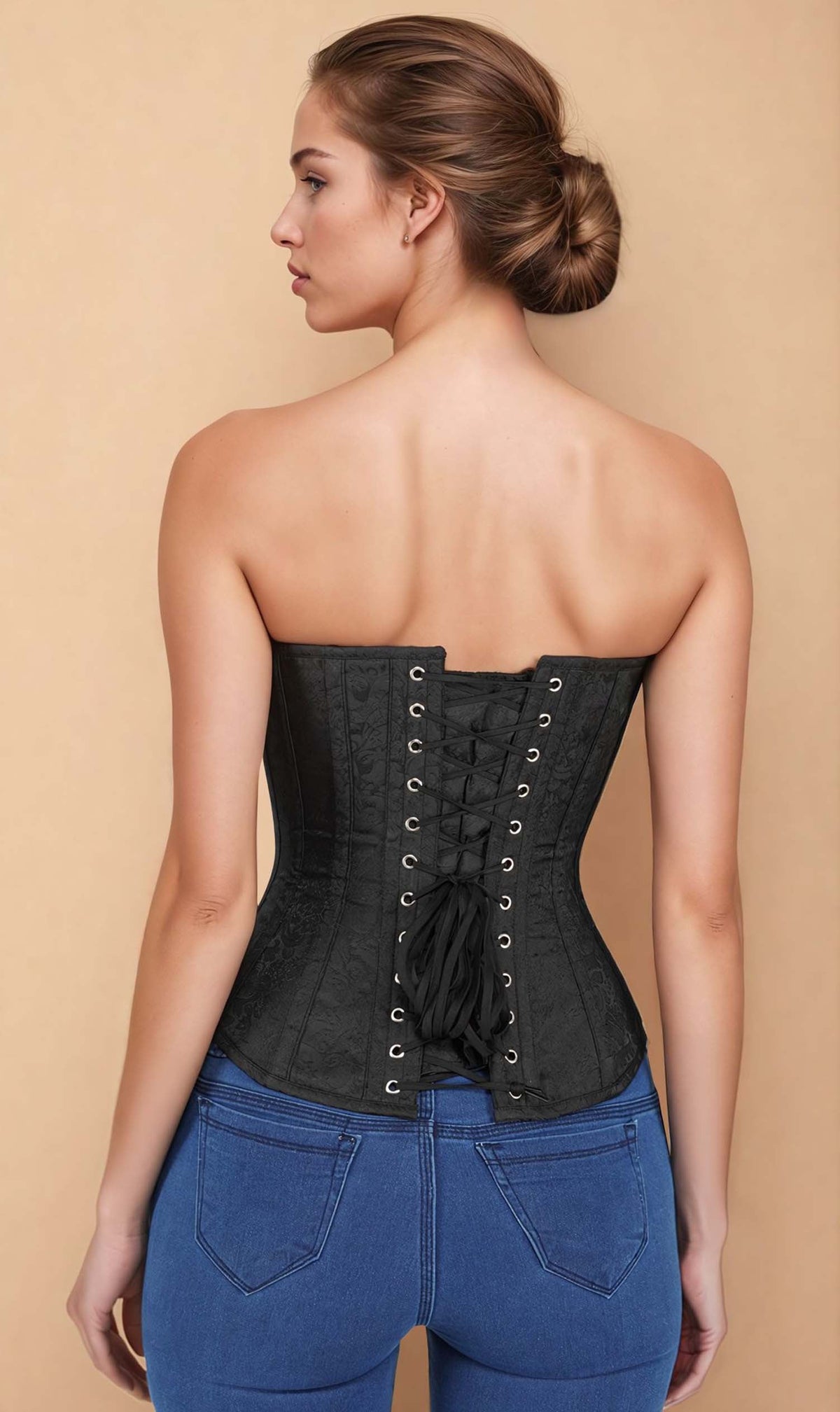 Livia Overbust Bespoke Black Corset