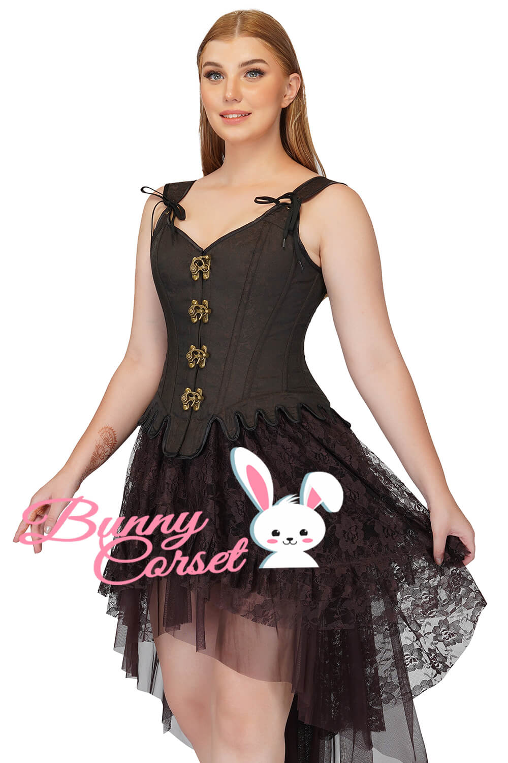 Poppy Brocade Corset