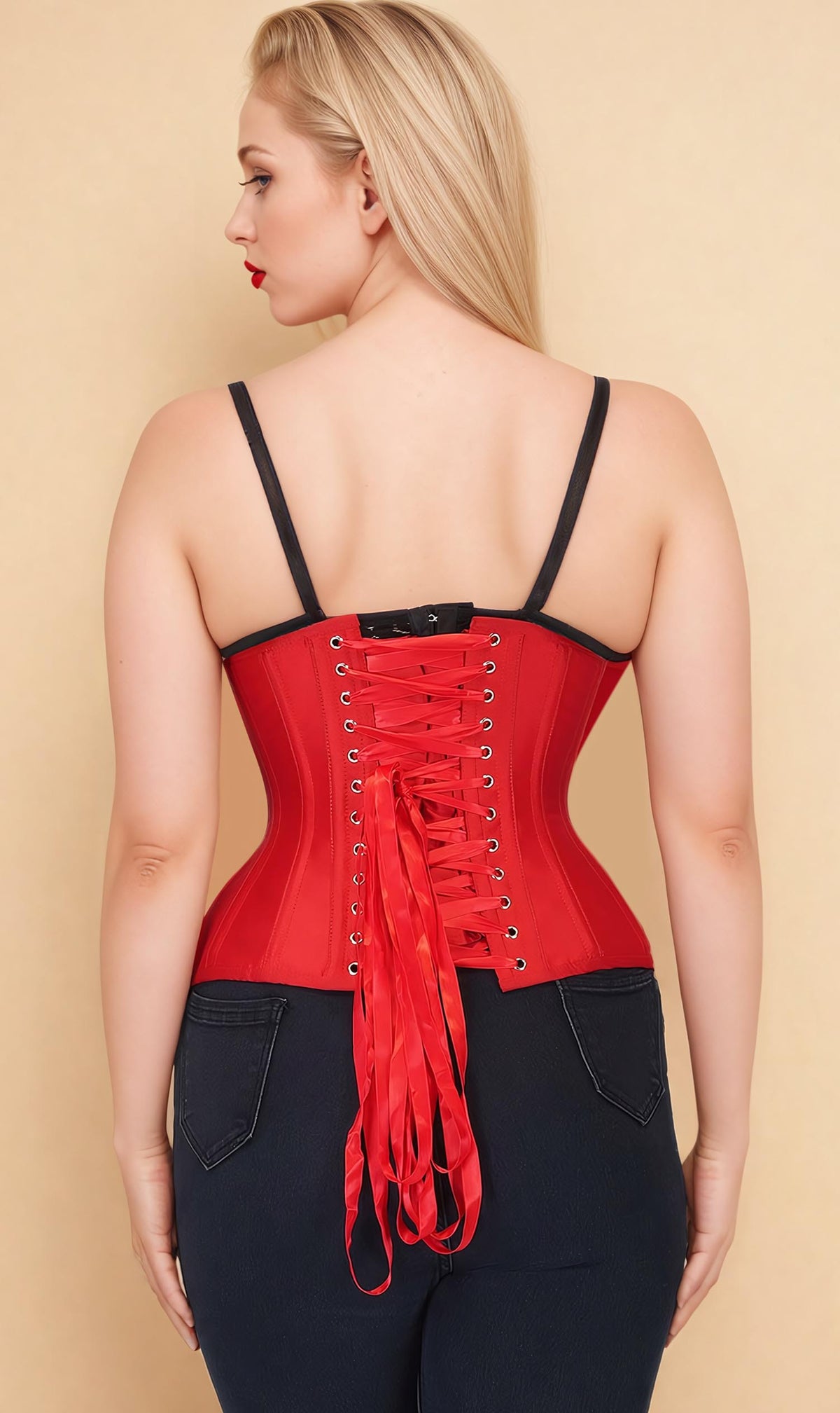 Maia Red Underbust Corset