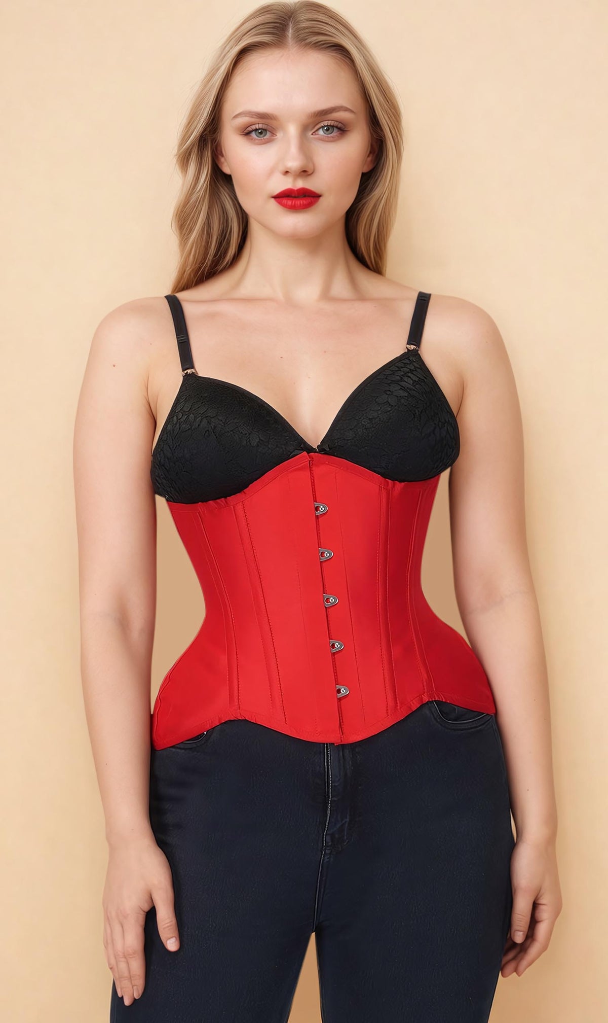 Maia Red Underbust Corset
