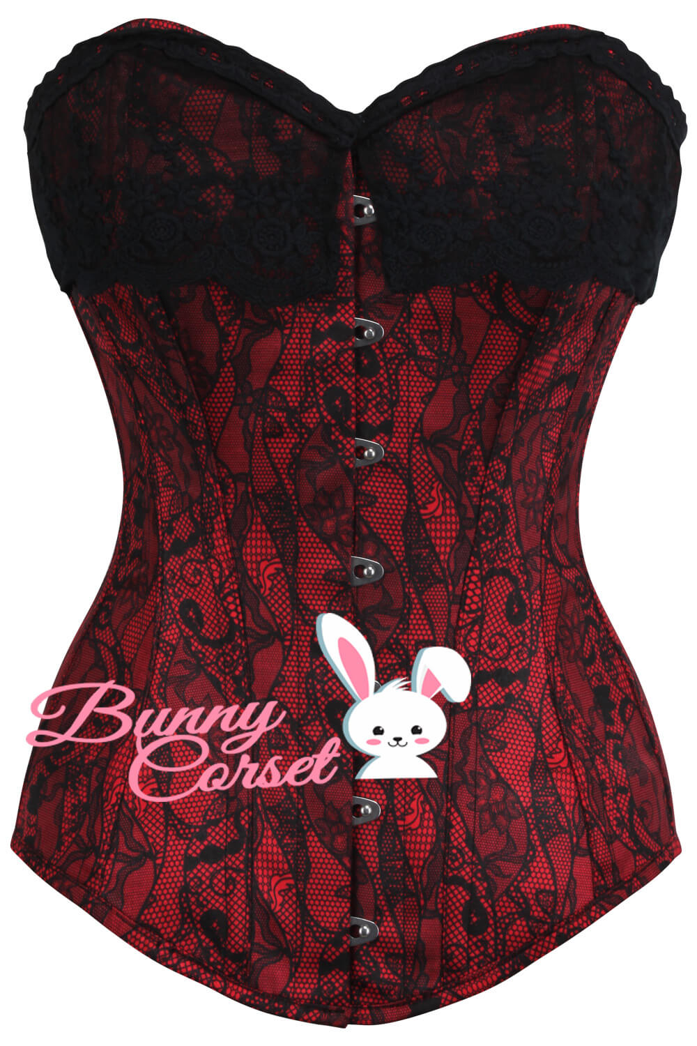 Hydee Red Overbust Corset