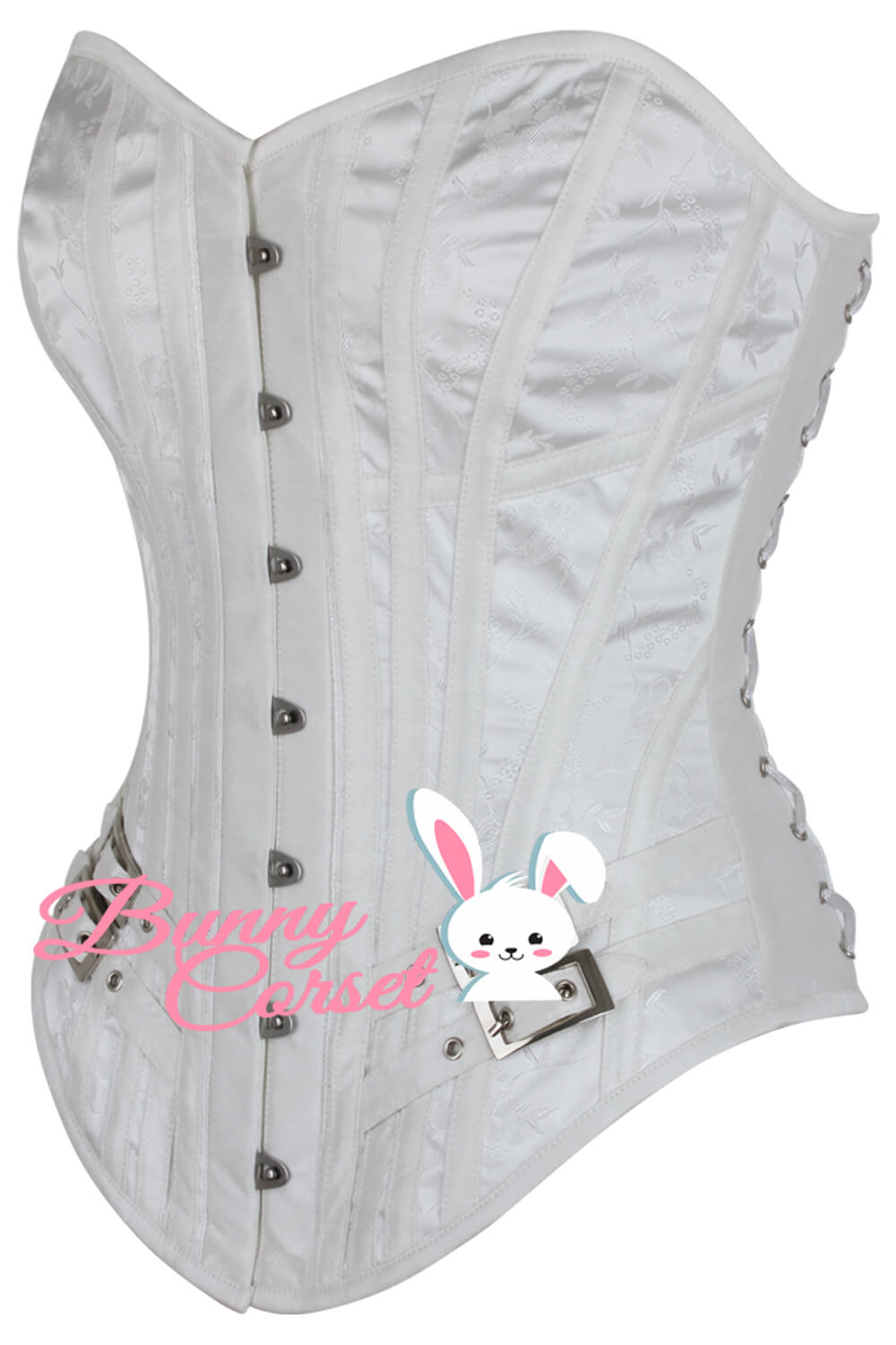 Brooks Overbust White Corset