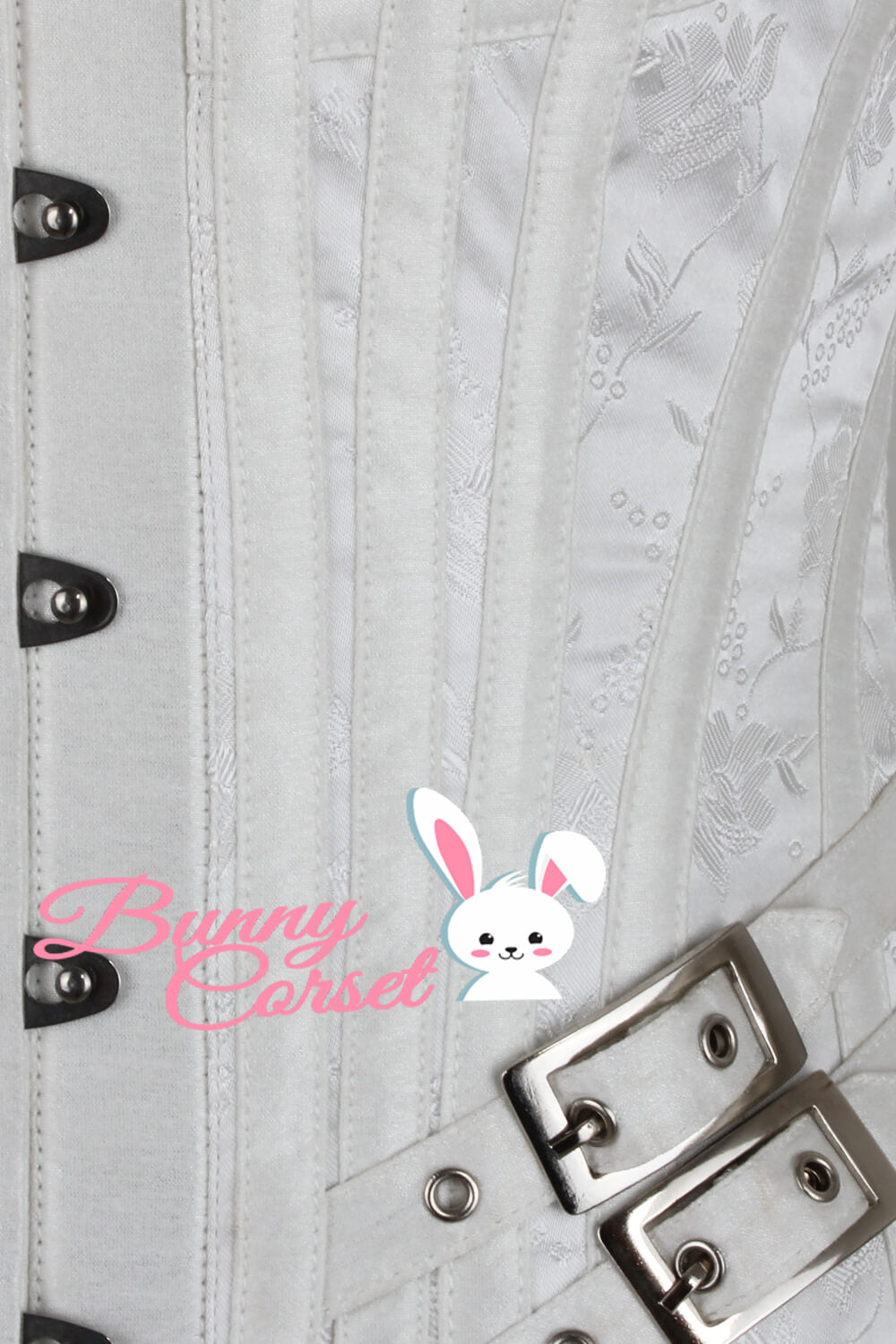 Brooks Overbust White Corset