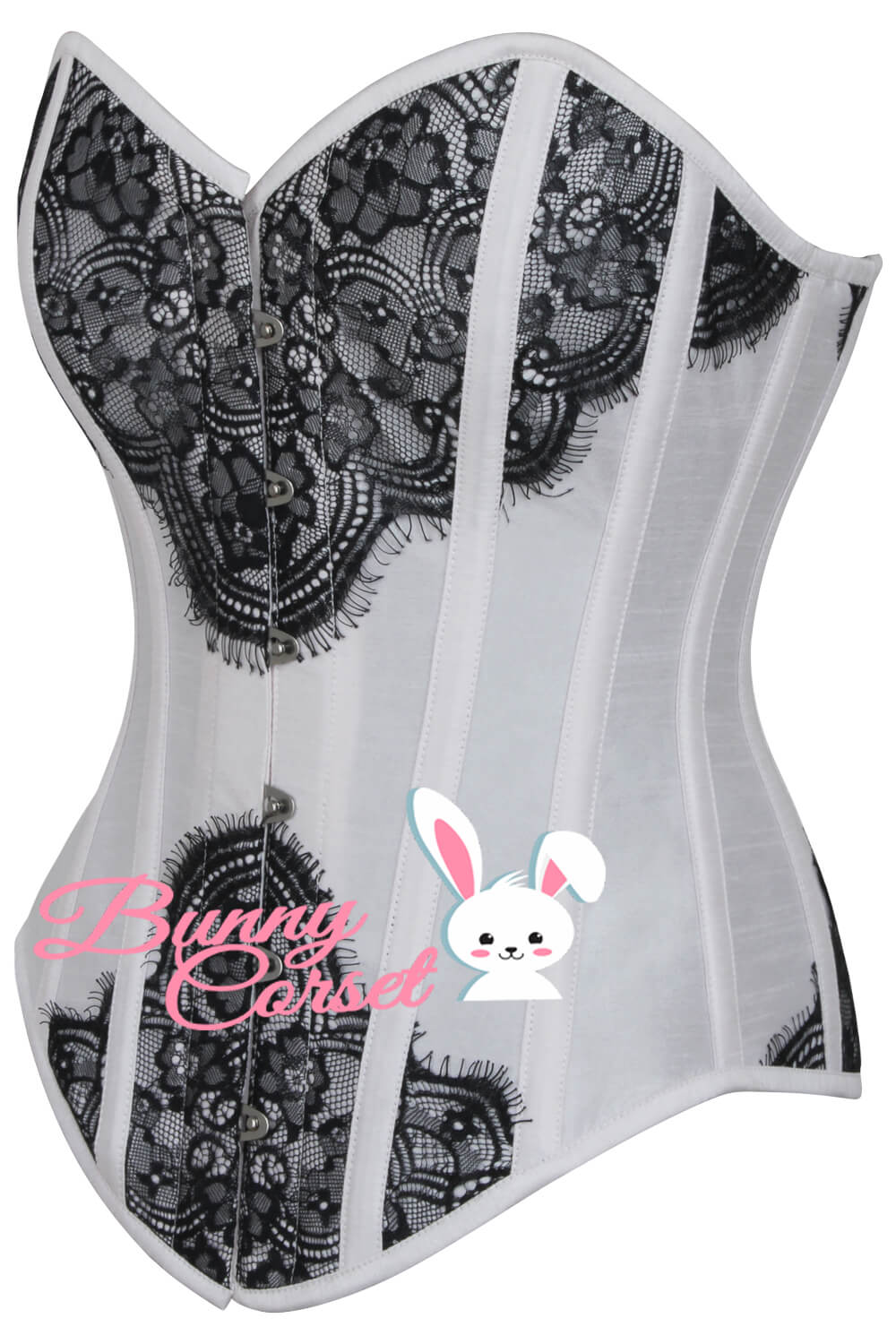 Bruce Overbust Silver Corset