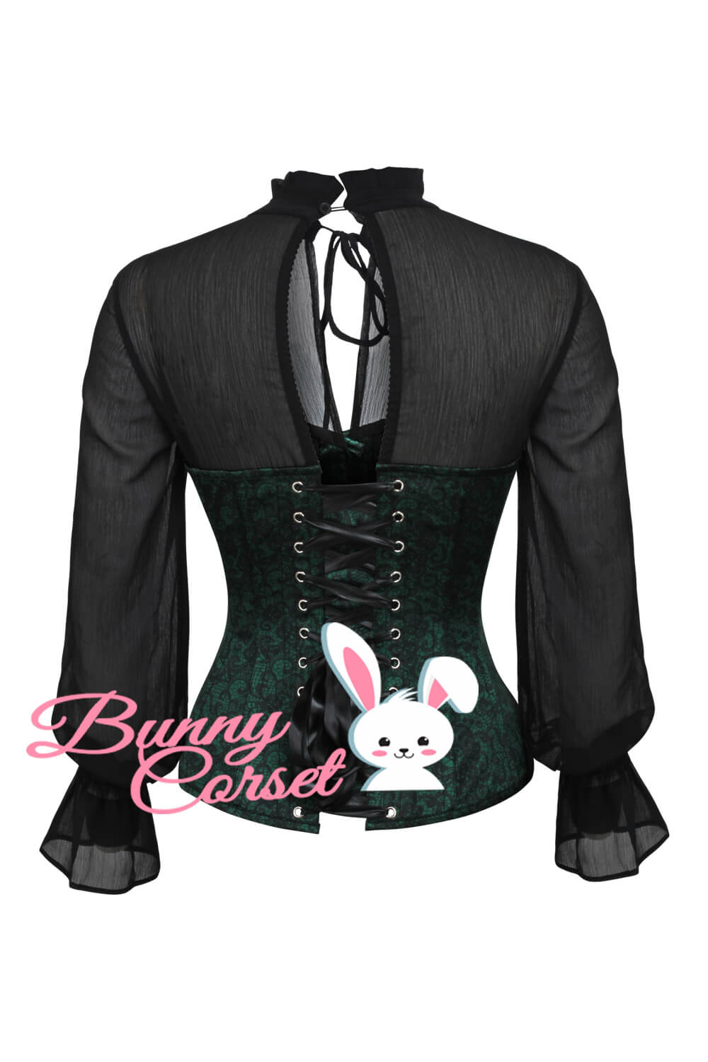 Kahnay Green Overbust Corset