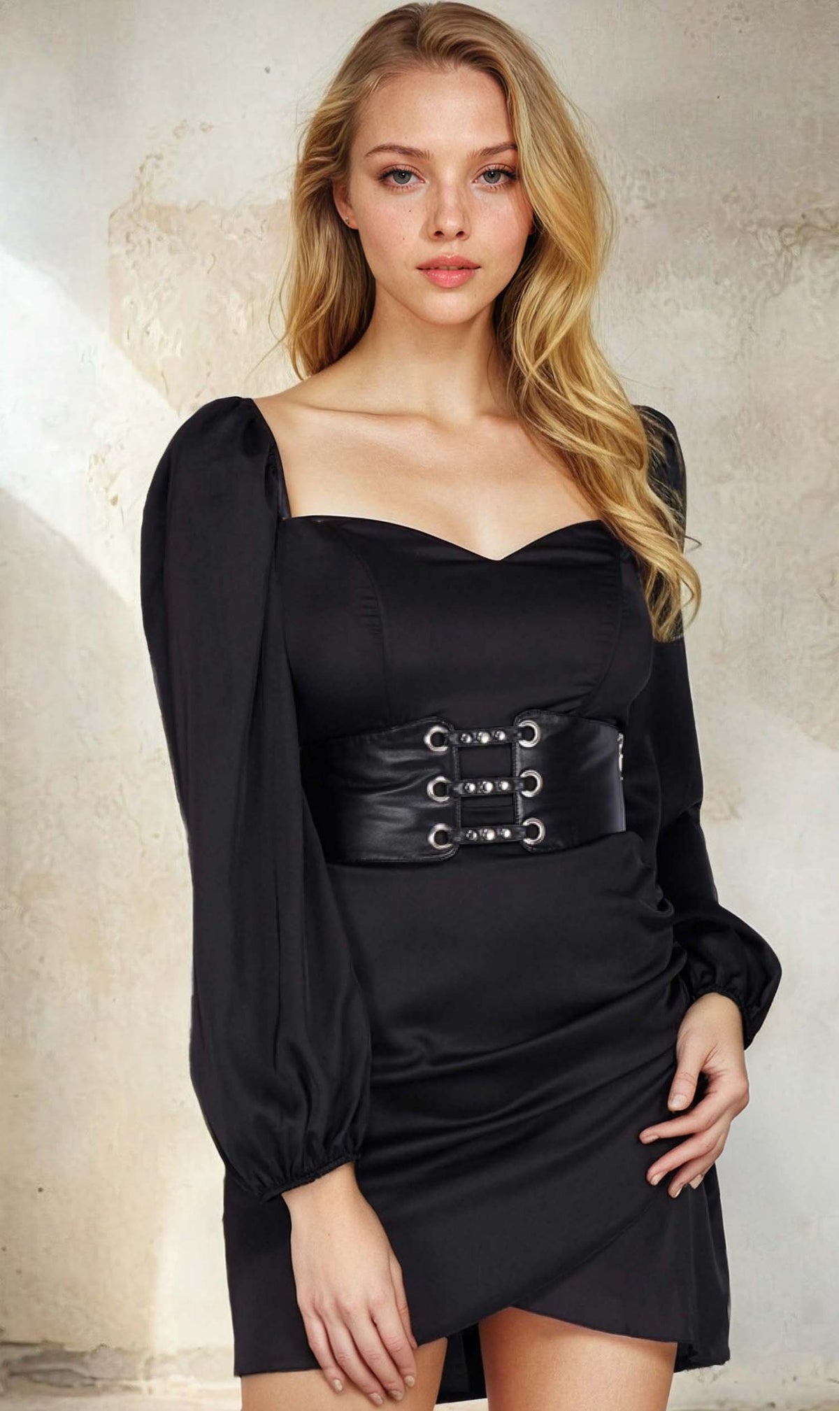 Sabra Black Corset Belt