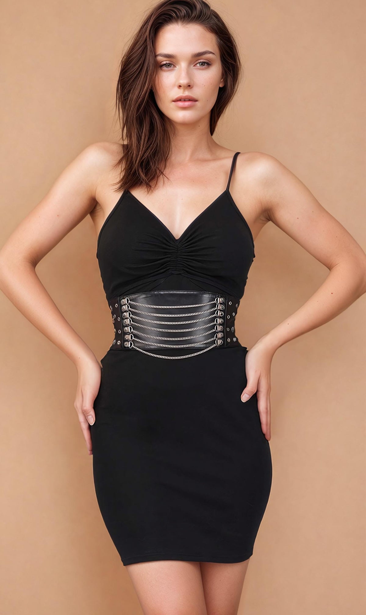 Jardine Faux Leather Corset Belt