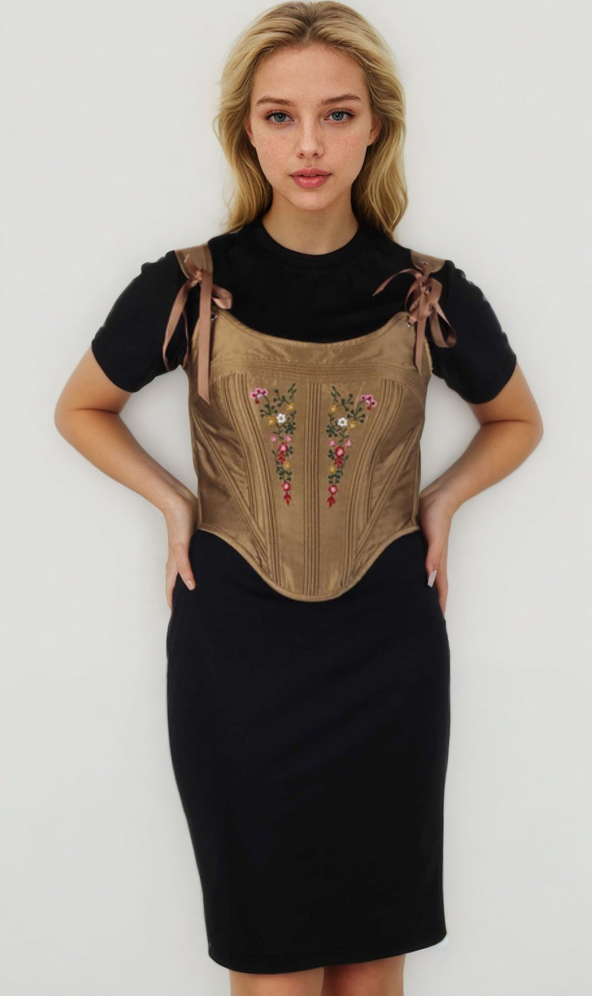 Sade Embroidered Corset