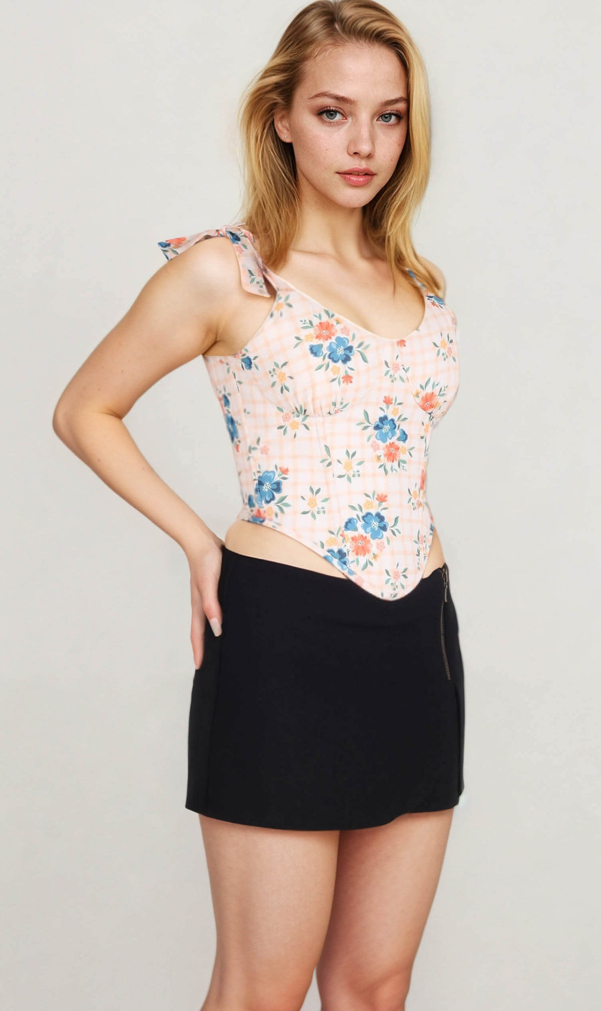Nefertiti Printed Corset Top