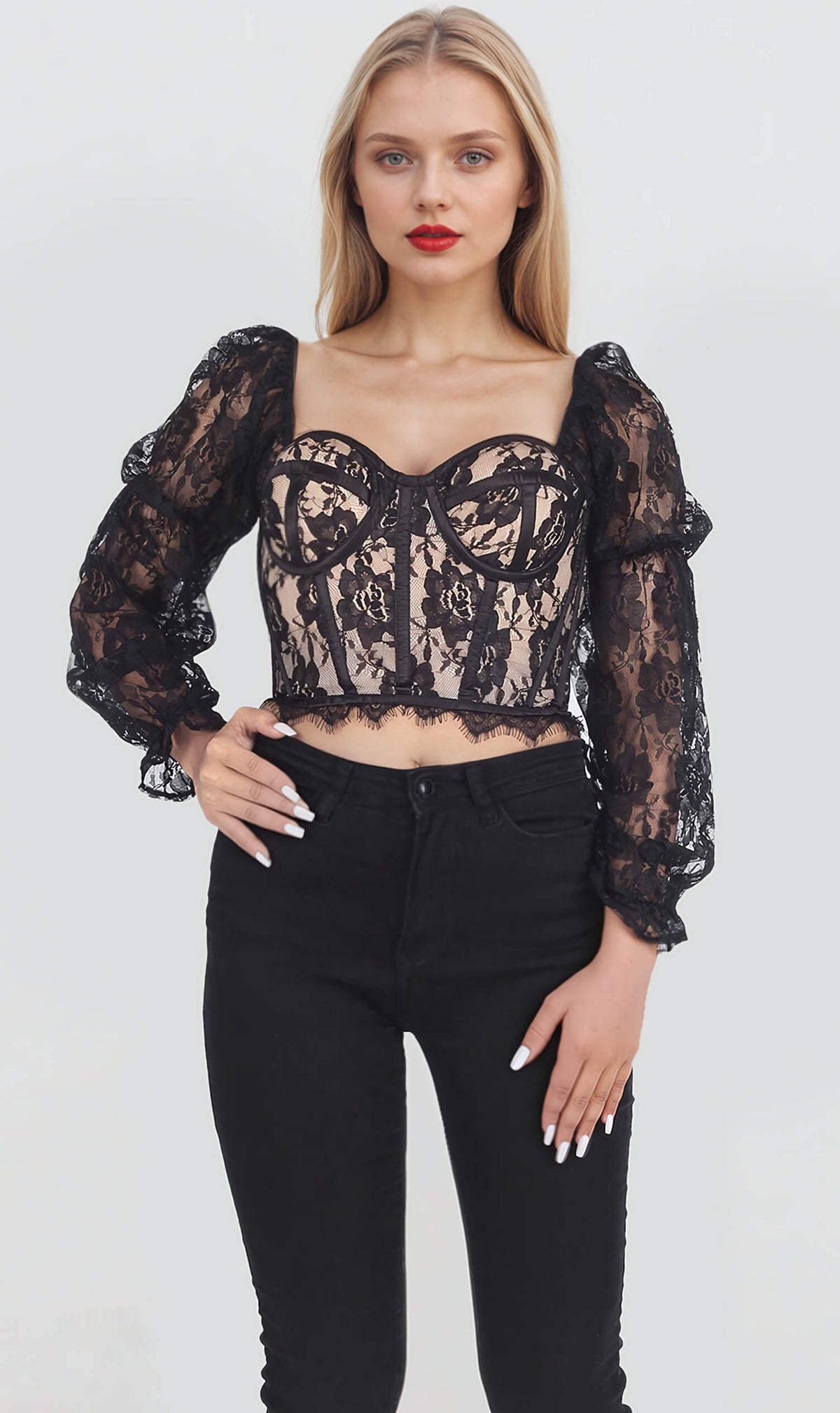 Ada Black Corset Top