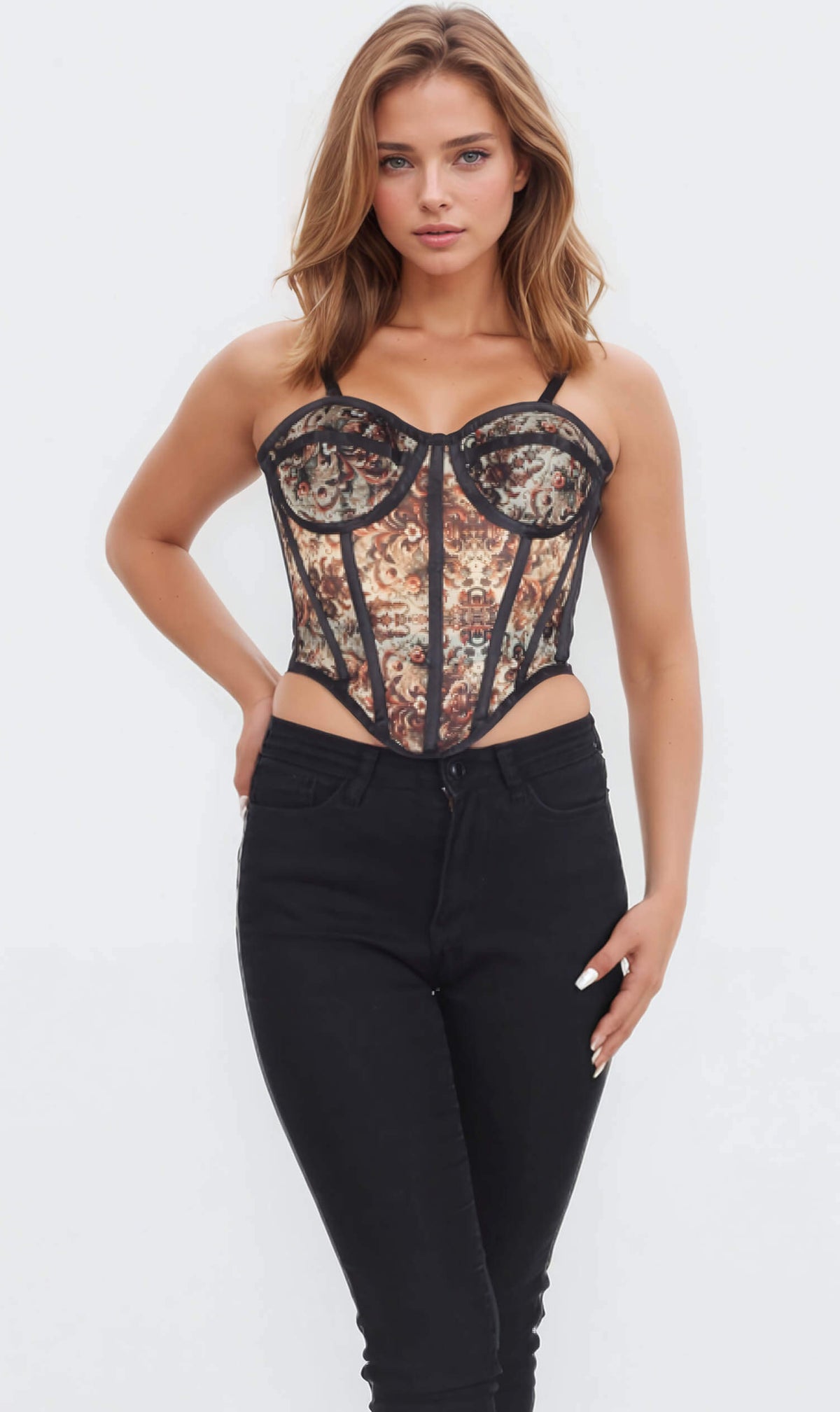 Vienna Overbust Mesh Corset