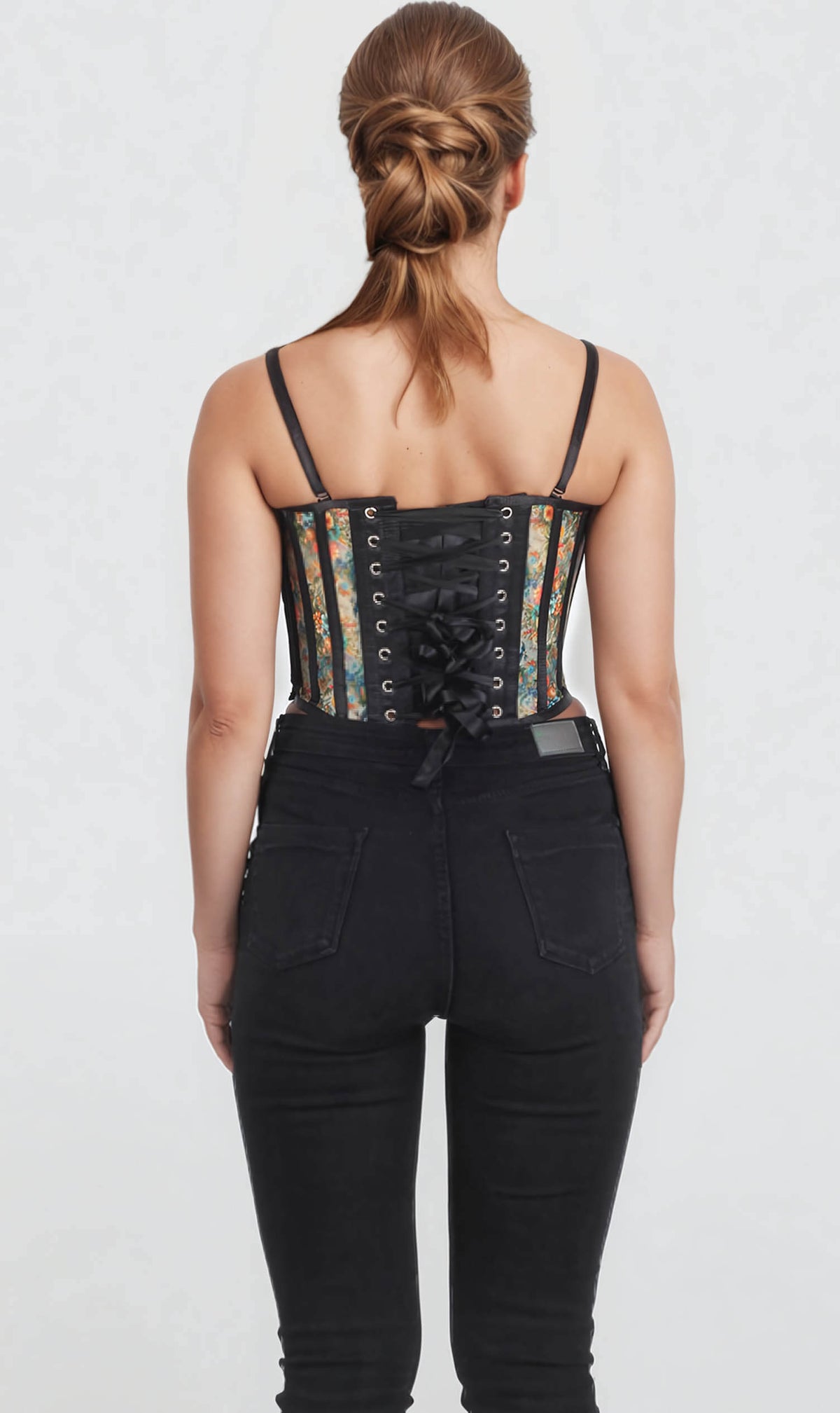 Kiah Printed Mesh Corset
