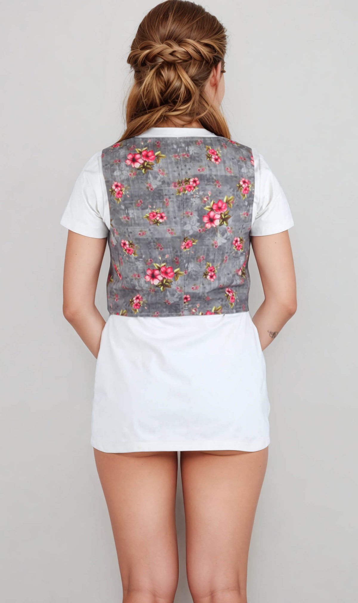 Lagathar Floral Print Waist Coat