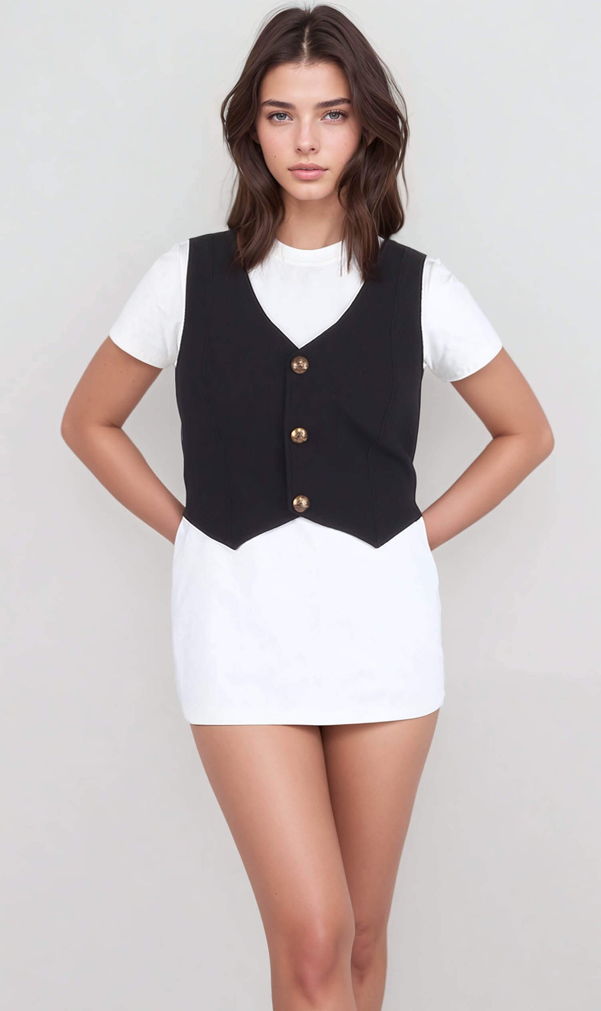 Passion Black Waist Coat