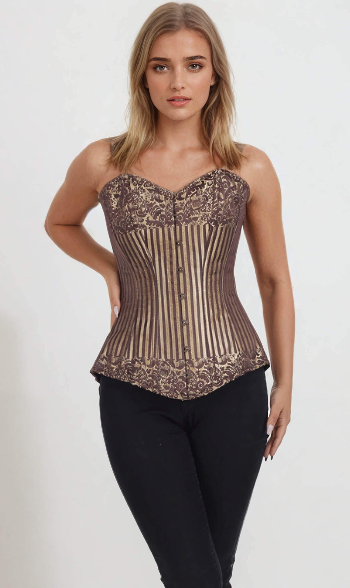 Cypher Cotton Lined Brocade Corset