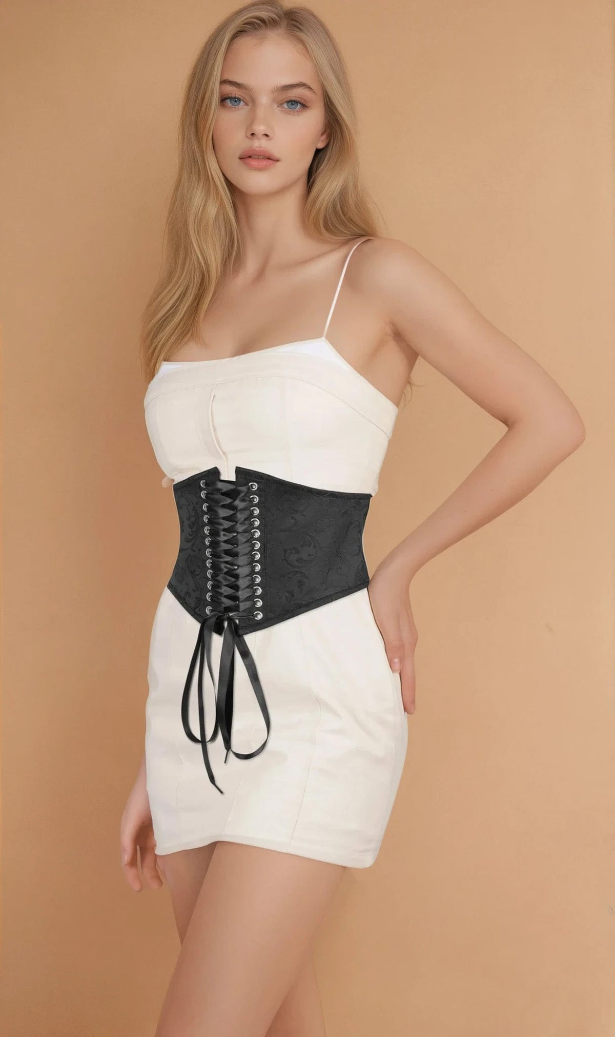 Romy Corset Inspired Brocade Belt