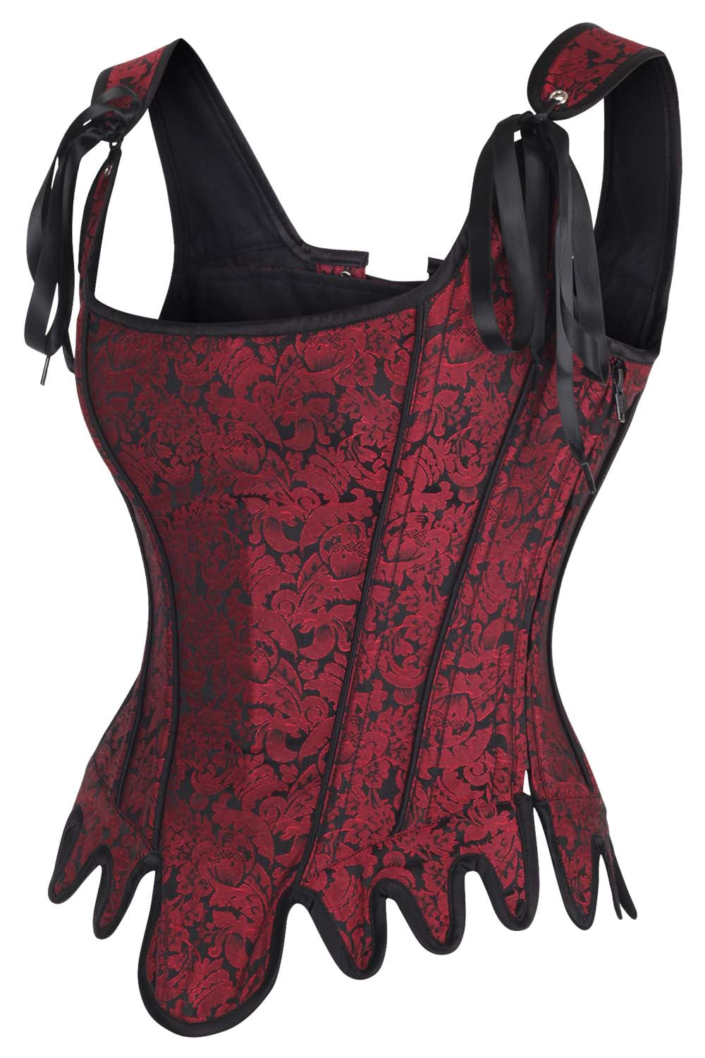 Charity Maroon Overbust Corset