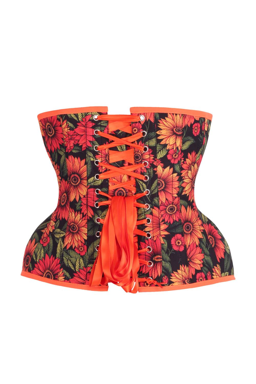 Leighna Noir Floral Curvy Corset