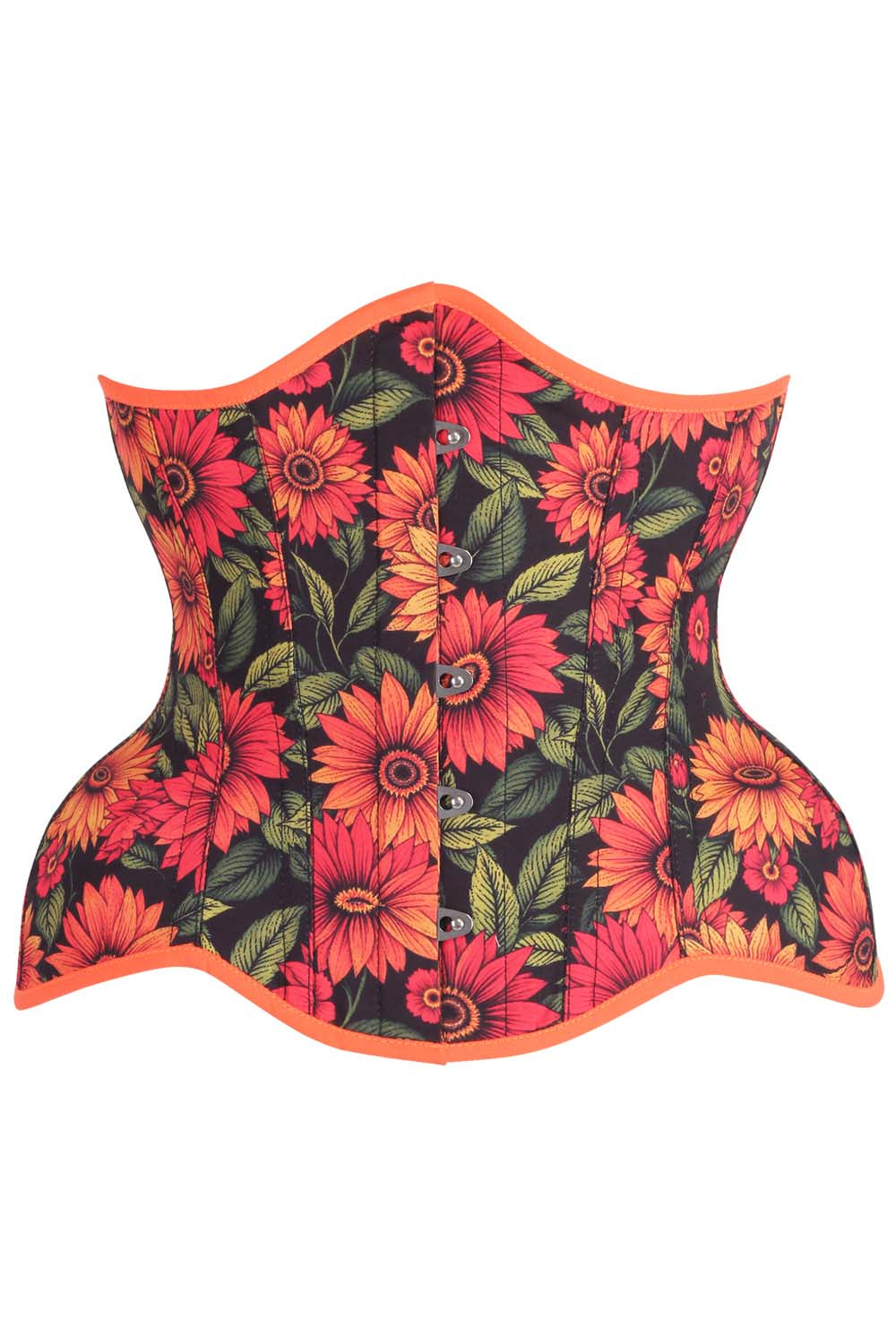 Leighna Noir Floral Curvy Corset