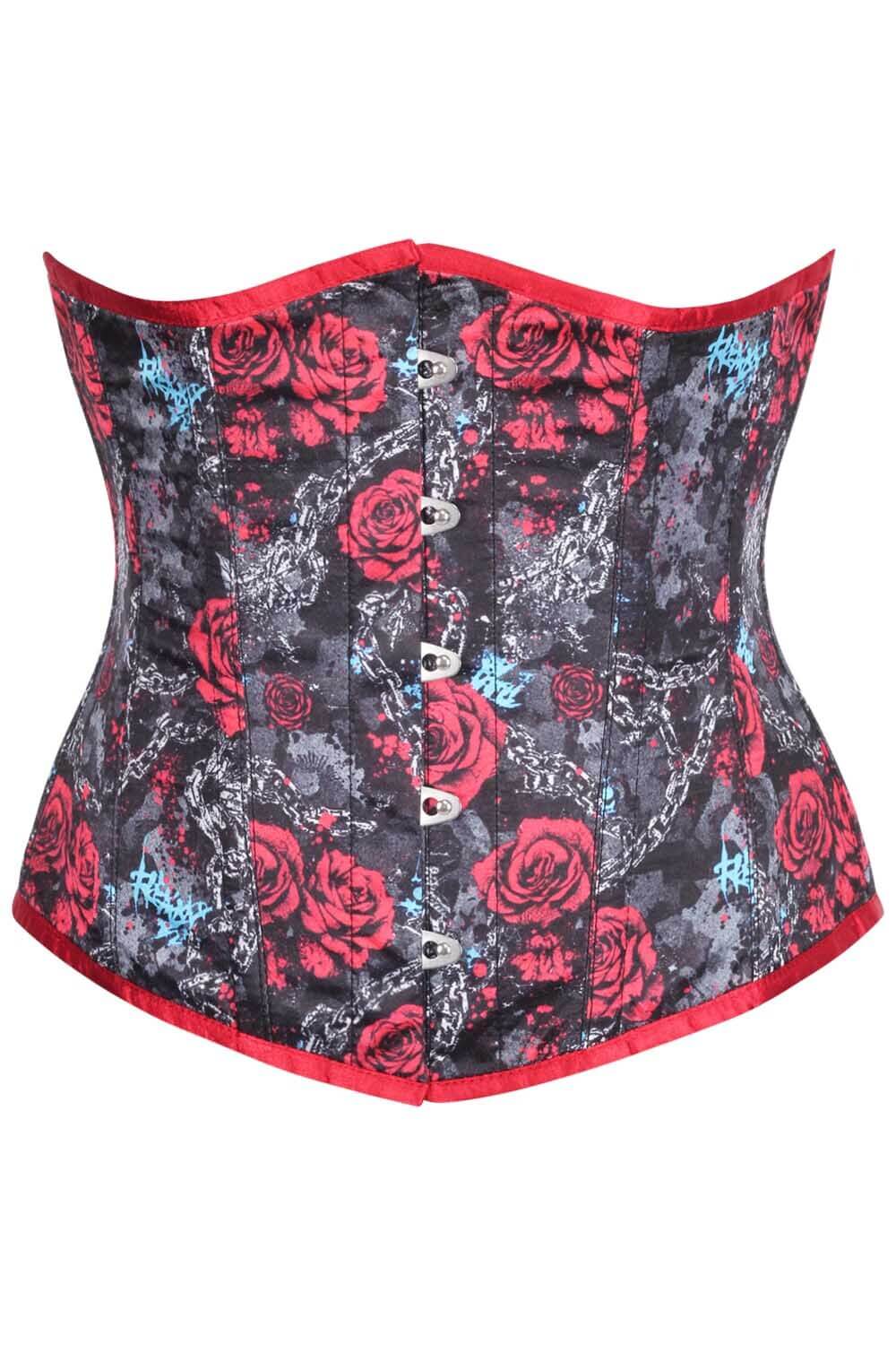 Harlee Gothic Rose Underbust Corset