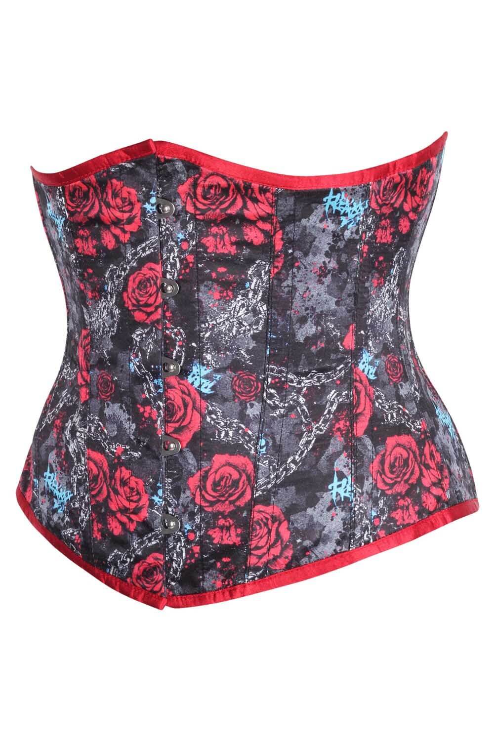 Harlee Gothic Rose Underbust Corset