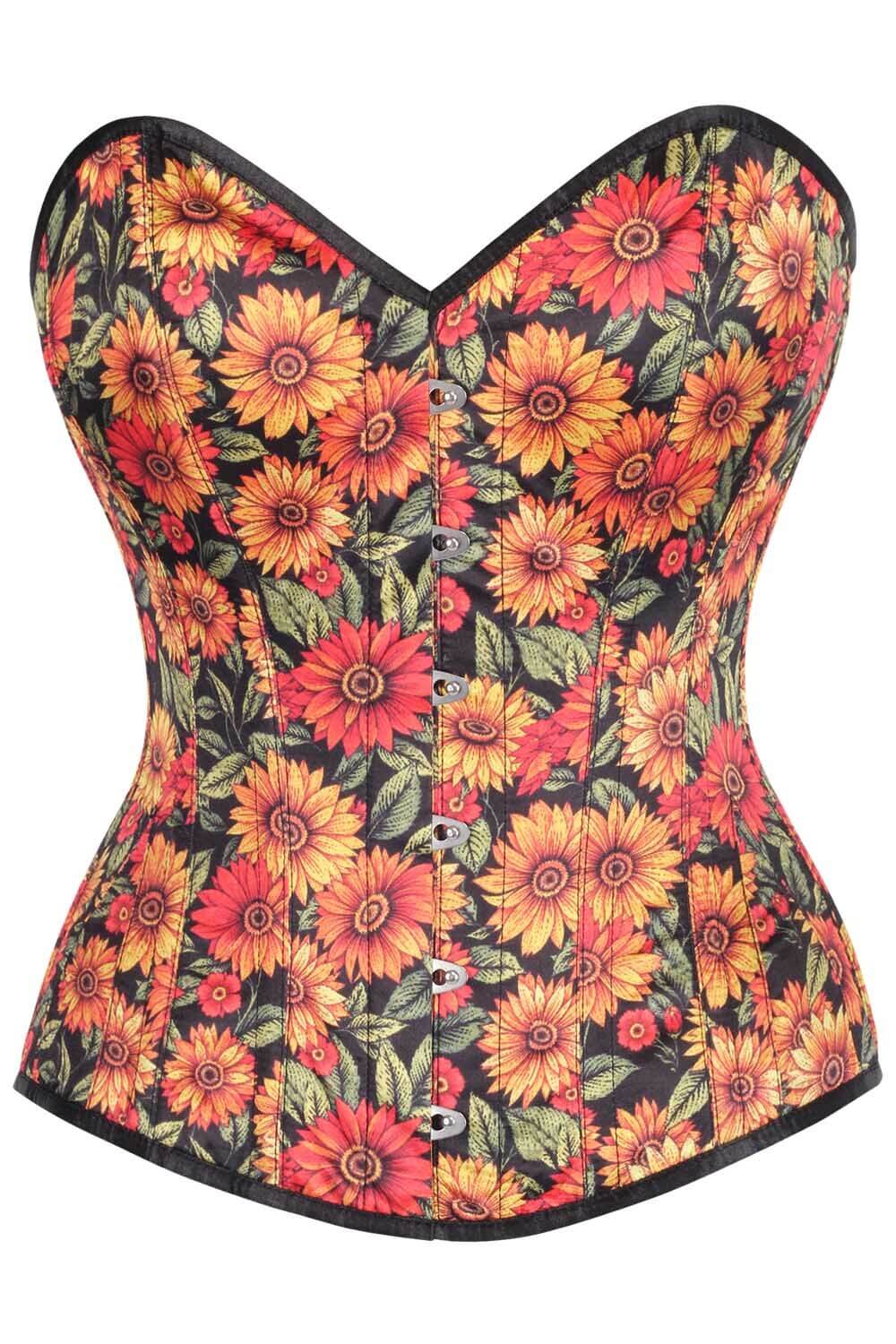 Hailee Floral Overbust Corset