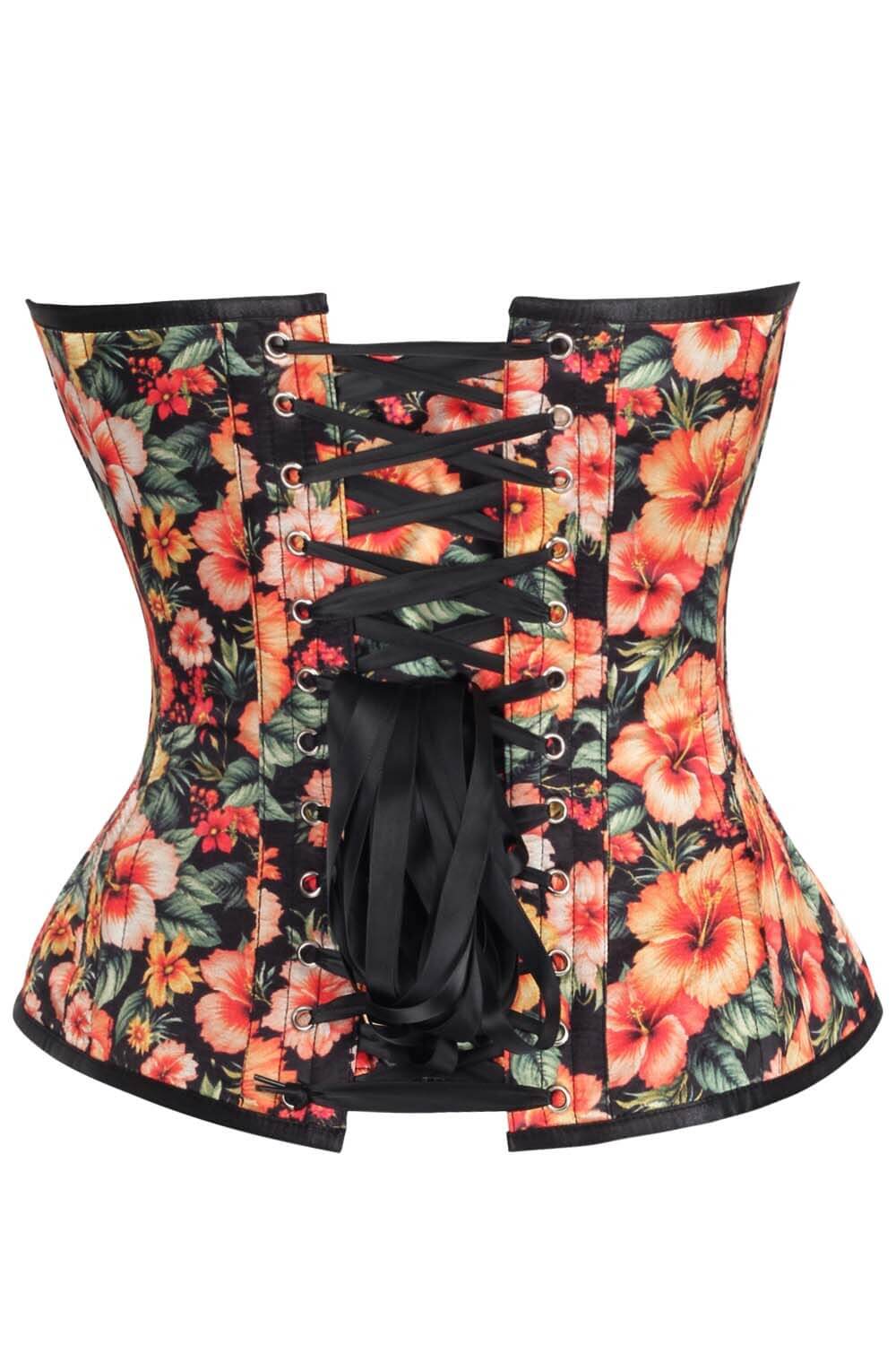Kaylin Tropical Floral Corset