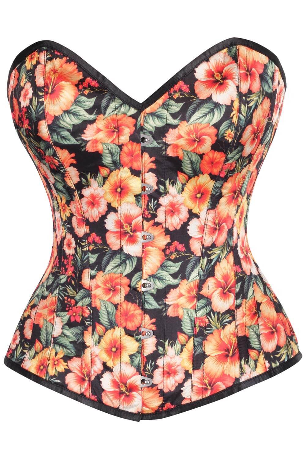 Kaylin Tropical Floral Corset