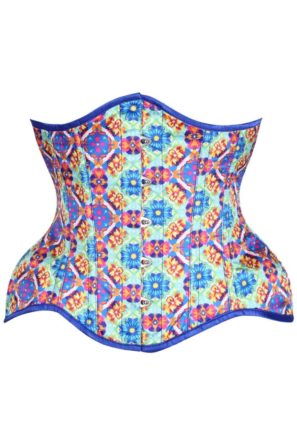 Hailie Satin Curvy Corset