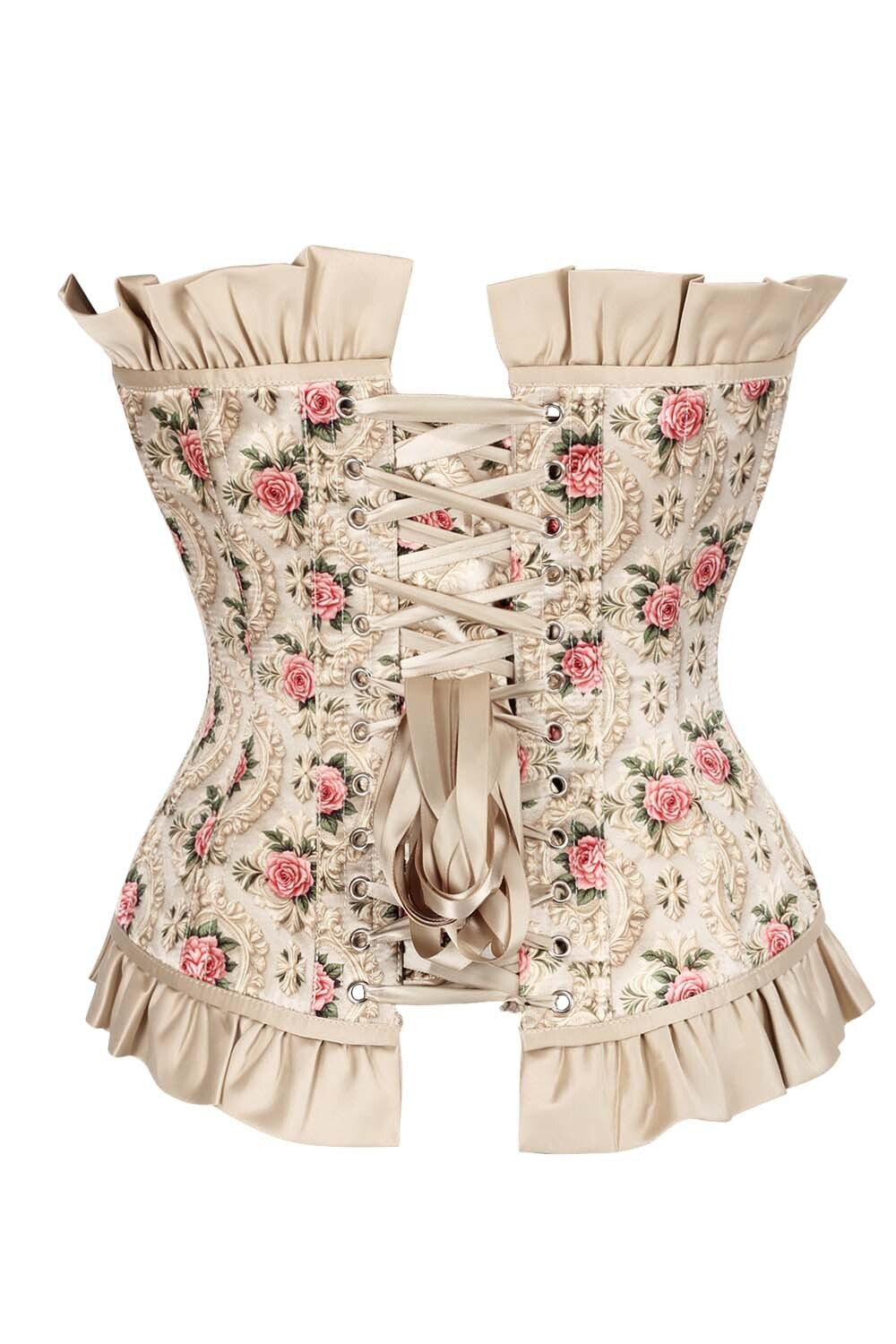 Leanne Rose Overbust Corset and Skirt Co-Ord Set