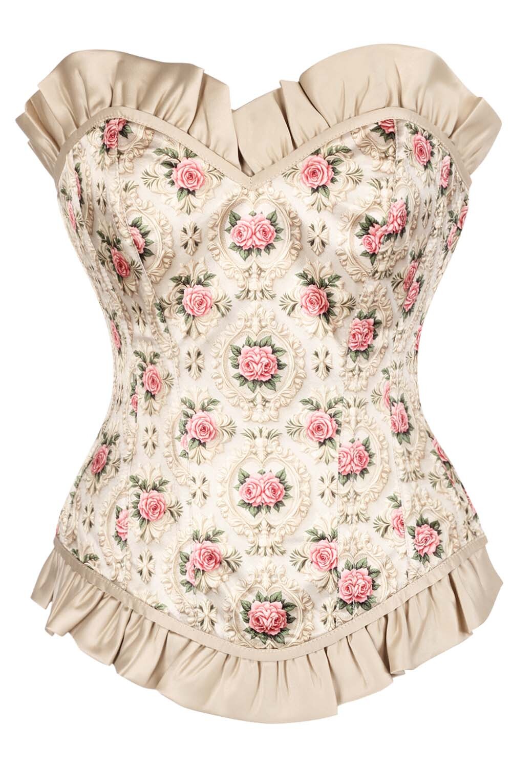 Leanne Rose Overbust Corset and Skirt Co-Ord Set