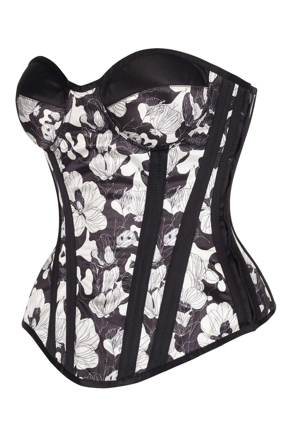 Carol Satin Waist Training Corset and Skirt Co-Ord Set