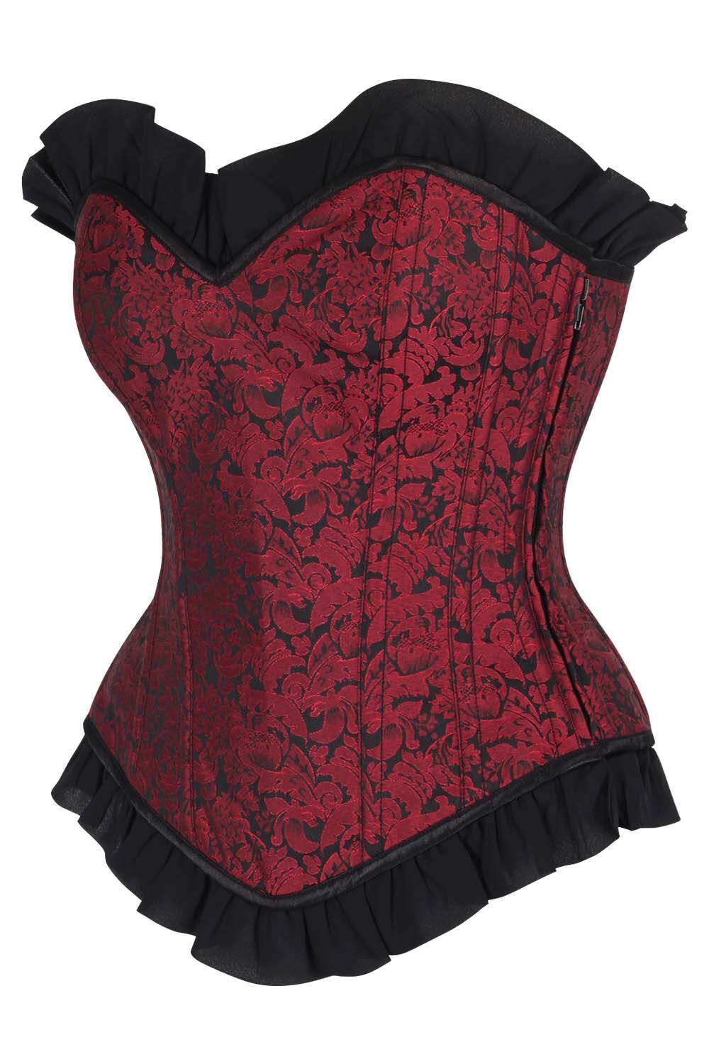 Aerith Brocade Overbust Corset and Skirt Co-ord Set