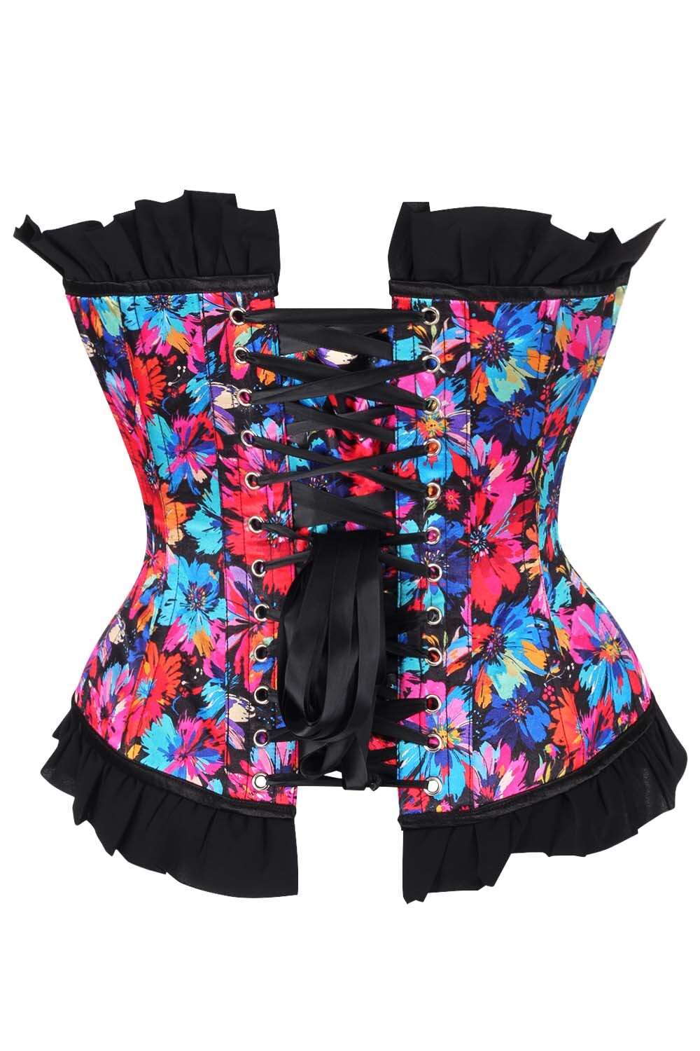 Etsuko Florals Overbust Corset and Skirt Co-Ord Set
