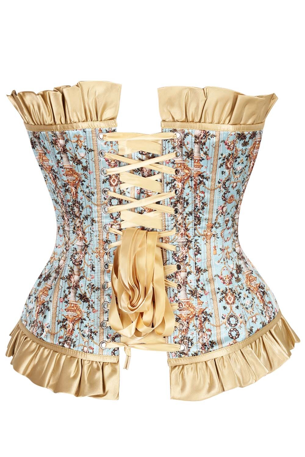 Erda Printed Waist Trainer Corset and Skirt Co-ord Set