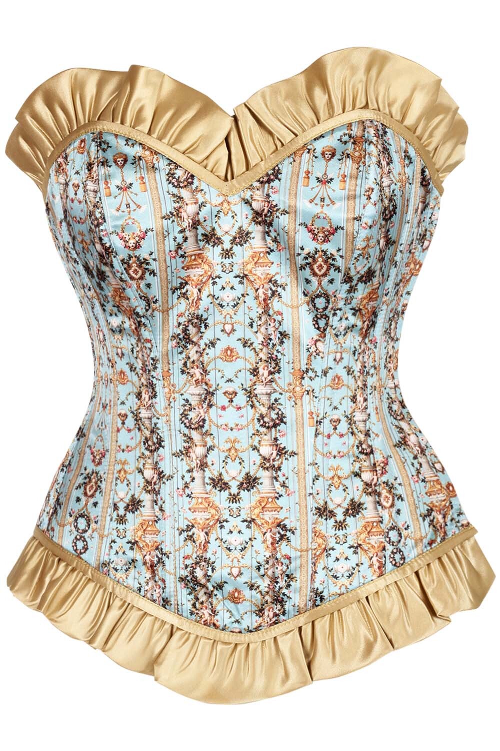 Erda Printed Waist Trainer Corset and Skirt Co-ord Set