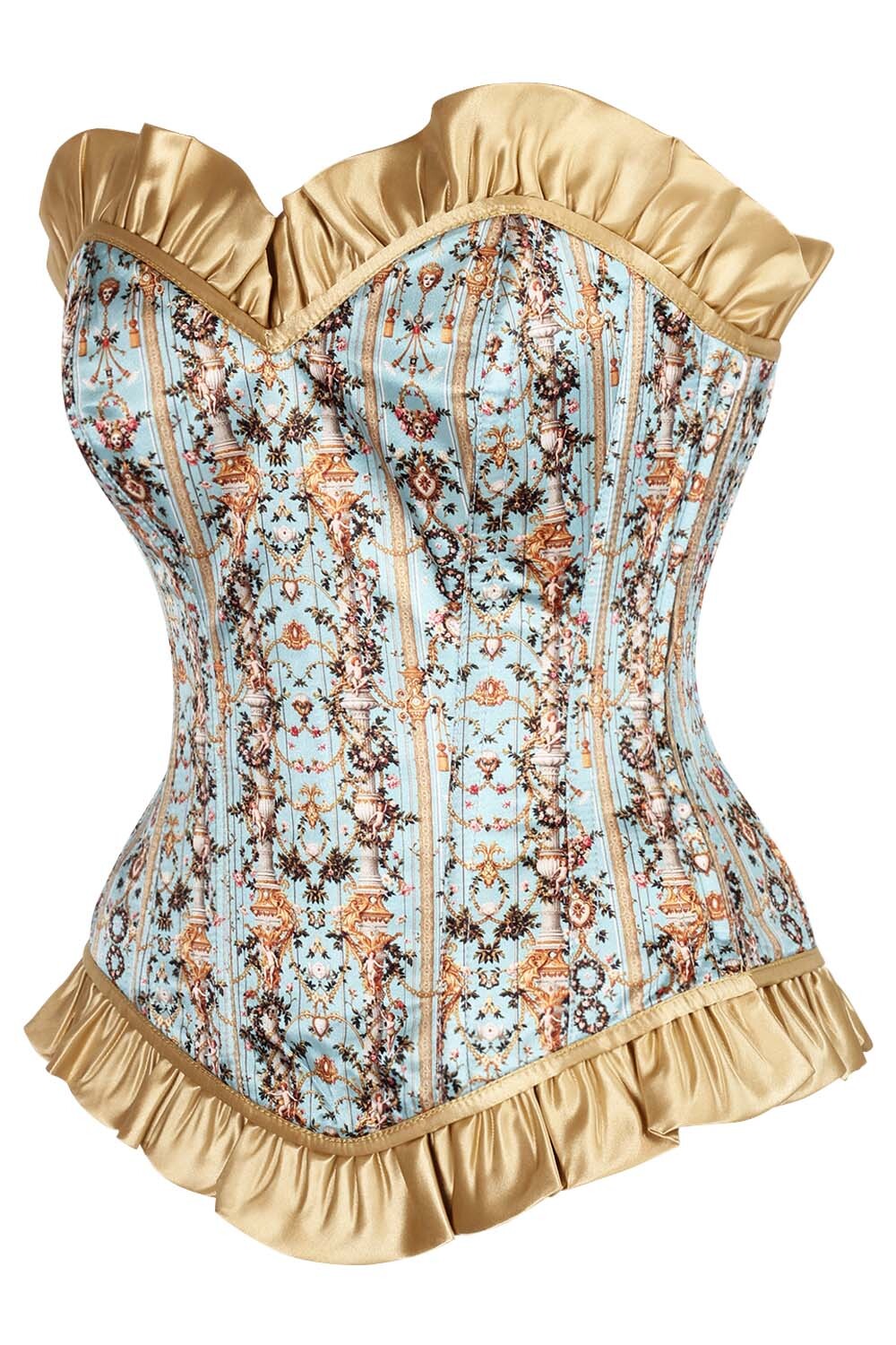 Erda Printed Waist Trainer Corset and Skirt Co-ord Set