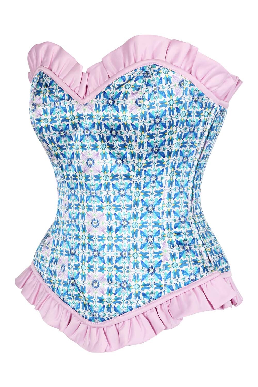 Chiyeko Printed Waist Trainer Corset and Skirt Co-ord Set