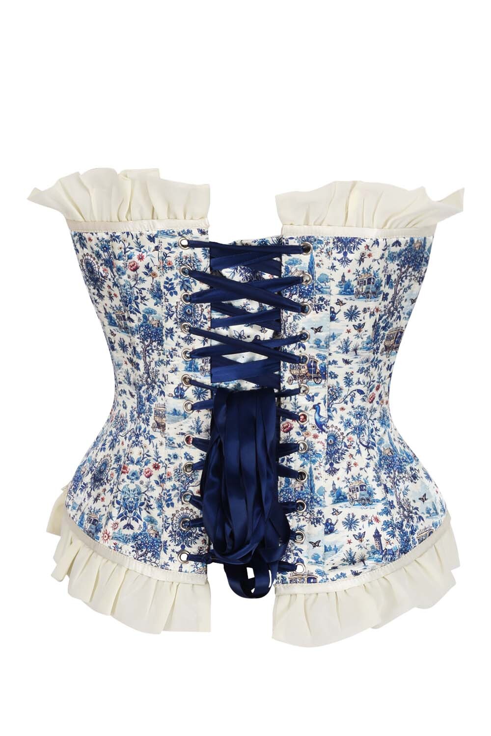 Wilfreda Floral Waist Trainer Corset and Skirt Co-ord Set