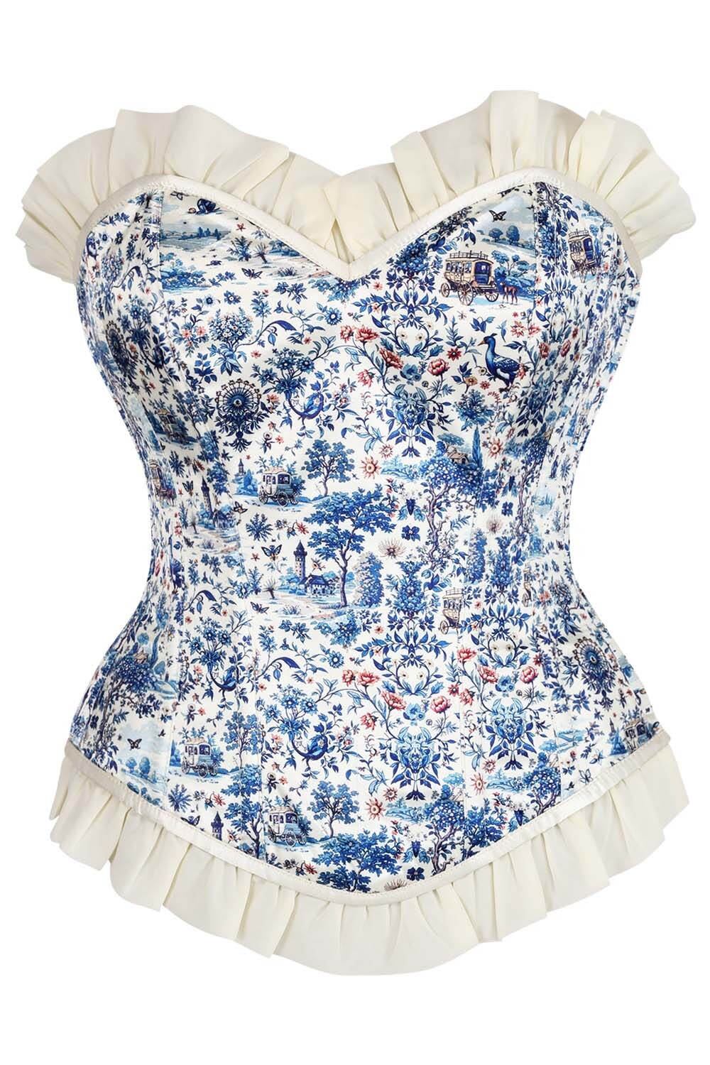 Wilfreda Floral Waist Trainer Corset and Skirt Co-ord Set