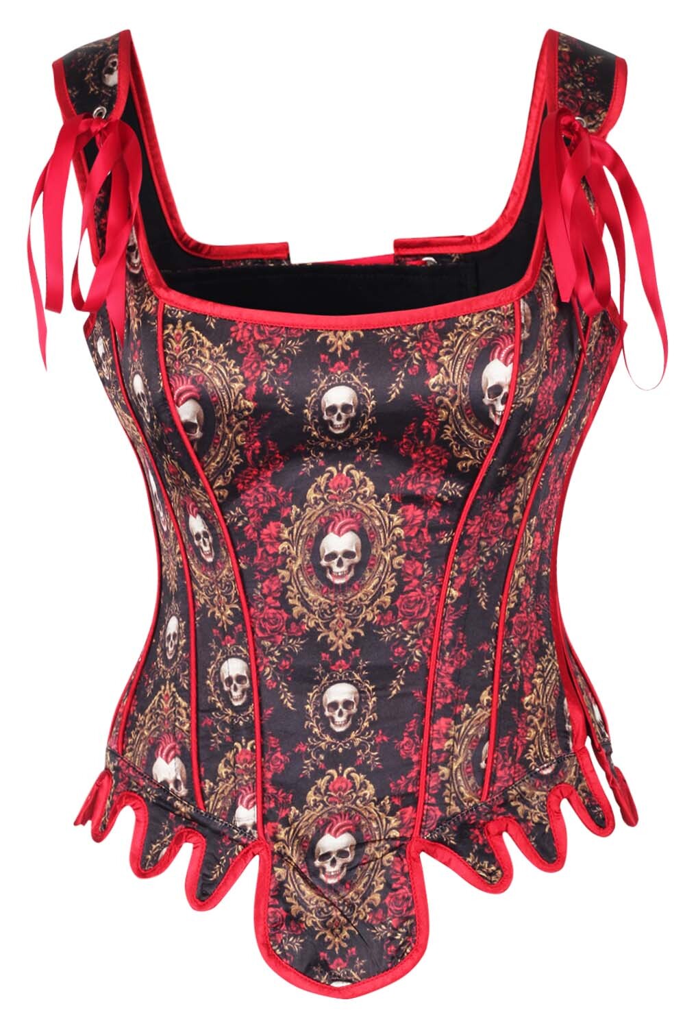 Linley Skull Satin Corset
