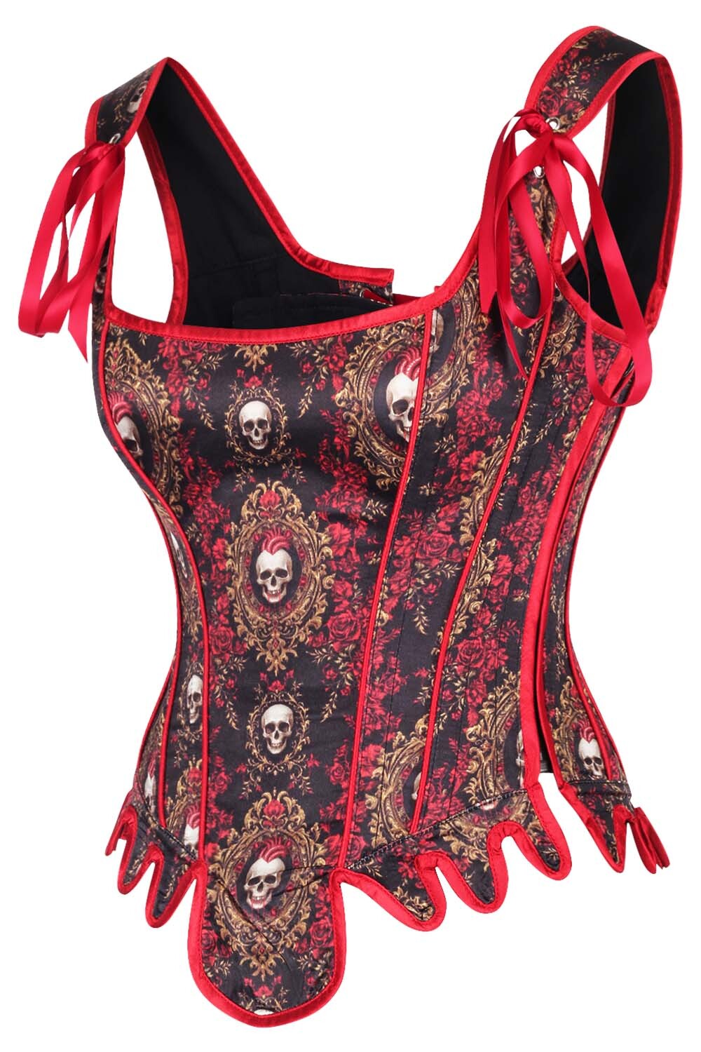 Linley Skull Satin Corset