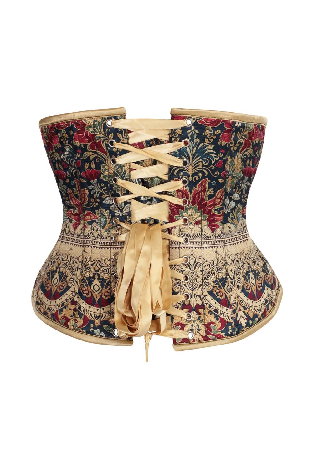 Irvina Floral Satin Underbust Corset